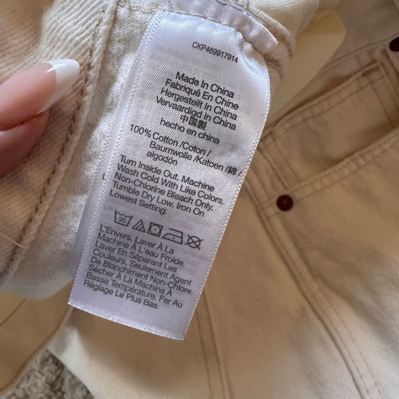 Madewell Cream Mini Skirt - Picture 5 of 6